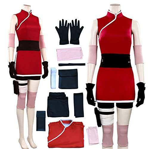AIUKAKP Anime Cosplay Kostüm Anime Kleid Rot Cosplay Ouftits Halloween Frauen von AIUKAKP