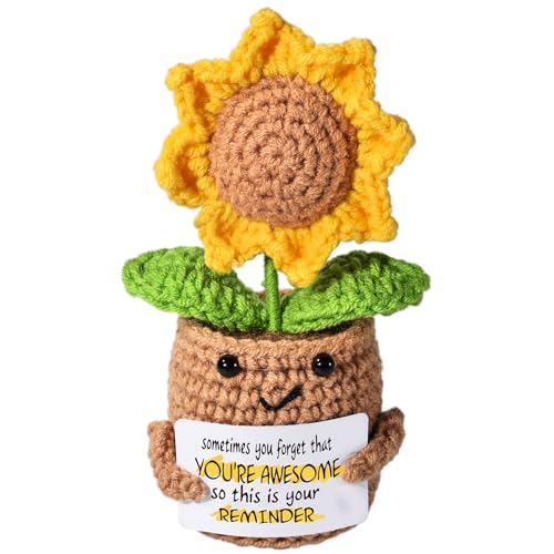 AIVCQZE Wertschätzungsgeschenk für Lehrer, positive Sonnenblumen-Häkelarbeit, manchmal vergisst du, dass du fantastisch bist, Dankeschön-Geschenke für Lehrer, Weihnachten, Geburtstagsgeschenk AIVCQZE Wertschätzungsgeschenk für Lehrer, positive Sonnenblumen-Häkelarbeit, manchmal vergisst du, dass du fantastisch bist, Dankeschön-Geschenke für Lehrer, Weihnachten, Geburtstagsgeschenk von AIVCQZE