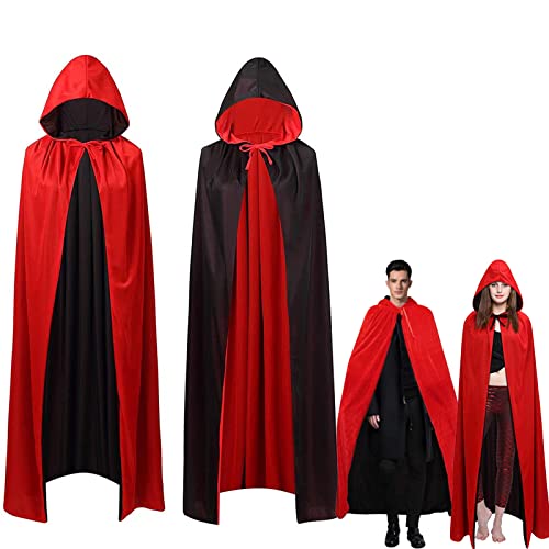 AIXIMA Vampir Umhang Erwachsene Dracula Kostüm Vampirumhang Damen und Herren Vampir Kostüm Umhang - rot & schwarz - Kaputzenumhang für Kinder & Erwachsene AIXIMA Vampir Umhang Erwachsene Dracula Kostüm Vampirumhang Damen und Herren Vampir Kostüm Umhang - rot & schwarz - Kaputzenumhang für Kinder & Erwachsene von AIXIMA