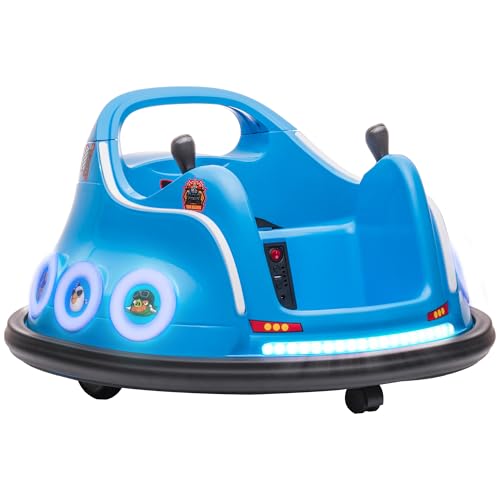 AIYAPLAY 12V Kinder Autoscooter mit 2,4 G Fernbedienung, Elektro Bumper mit Musik und Lichtern, 1,5-3 km/h, Kinder Elektroauto mit 360°-Drehung, für Kinder 3-5 Jahre, Blau AIYAPLAY 12V Kinder Autoscooter mit 2,4 G Fernbedienung, Elektro Bumper mit Musik und Lichtern, 1,5-3 km/h, Kinder Elektroauto mit 360°-Drehung, für Kinder 3-5 Jahre, Blau von AIYAPLAY