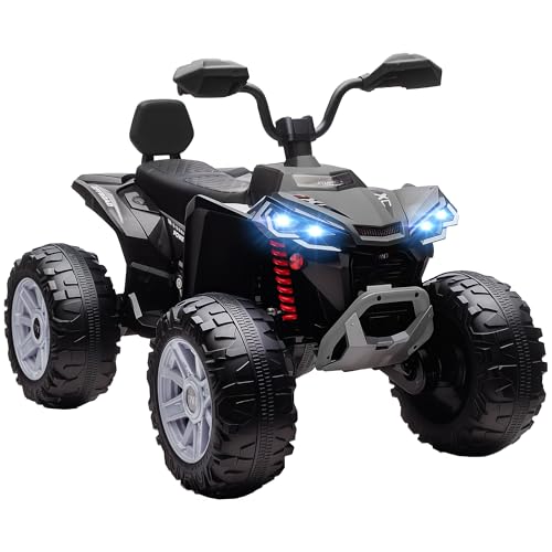 AIYAPLAY 24V Elektro Quad für Kinder, Kinderquad mit Vorwärts-, Rückwärtsfunktion, 4 gefederten Rädern, Scheinwerfer, USB- & MP3-Anschluss, 2 Sitzer Kinderfahrzeug 4-6,5 km/h, für 3-8 Jahre, Schwarz AIYAPLAY 24V Elektro Quad für Kinder, Kinderquad mit Vorwärts-, Rückwärtsfunktion, 4 gefederten Rädern, Scheinwerfer, USB- & MP3-Anschluss, 2 Sitzer Kinderfahrzeug 4-6,5 km/h, für 3-8 Jahre, Schwarz von AIYAPLAY