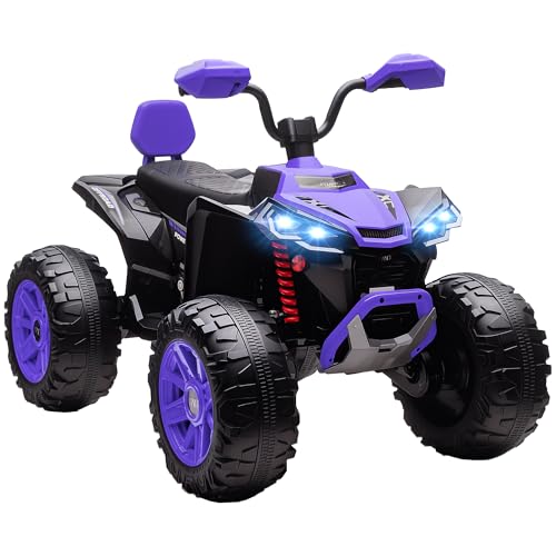 AIYAPLAY 24V Elektro Quad für Kinder, Kinderquad mit Vorwärts-, Rückwärtsfunktion, 4 gefederten Rädern, Scheinwerfer, USB- & MP3-Anschluss, 2 Sitzer Kinderfahrzeug 4-6,5 km/h, für 3-8 Jahre, Lila AIYAPLAY 24V Elektro Quad für Kinder, Kinderquad mit Vorwärts-, Rückwärtsfunktion, 4 gefederten Rädern, Scheinwerfer, USB- & MP3-Anschluss, 2 Sitzer Kinderfahrzeug 4-6,5 km/h, für 3-8 Jahre, Lila von AIYAPLAY