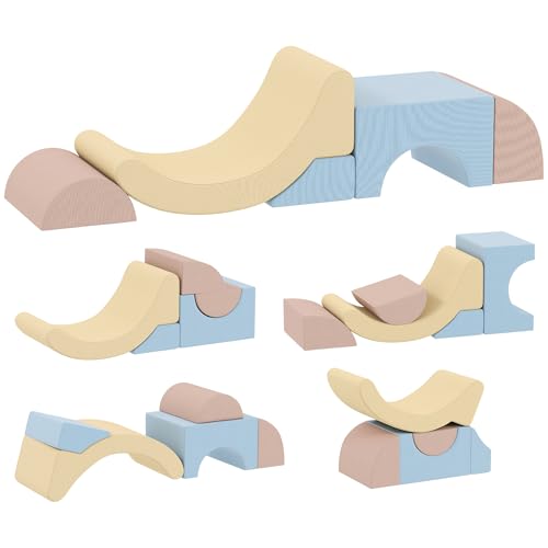 AIYAPLAY 5er Set weiche Konstruktionen für Kinder von 1,5-8 Jahren, Spielset aus weichem Schaumstoff und Kord, Kletterspielzeug für Wohnzimmer, Schlafzimmer, mehrfarbig AIYAPLAY 5er Set weiche Konstruktionen für Kinder von 1,5-8 Jahren, Spielset aus weichem Schaumstoff und Kord, Kletterspielzeug für Wohnzimmer, Schlafzimmer, mehrfarbig von AIYAPLAY