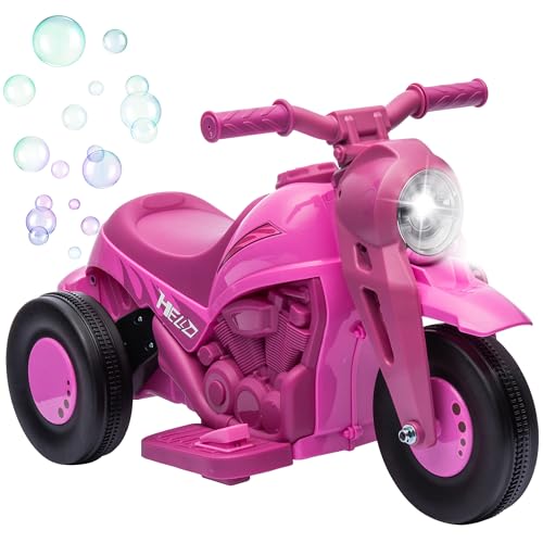 AIYAPLAY Elektrisches Motorrad für Kinder, 3 Räder, 6 V, 3 km/h, Elektroauto für Kinder mit Blasenfunktion, Licht- und Soundeffekten, Motorrad für Kinder von 2 bis 5 Jahren, max. 30 kg, Rosa AIYAPLAY Elektrisches Motorrad für Kinder, 3 Räder, 6 V, 3 km/h, Elektroauto für Kinder mit Blasenfunktion, Licht- und Soundeffekten, Motorrad für Kinder von 2 bis 5 Jahren, max. 30 kg, Rosa von AIYAPLAY