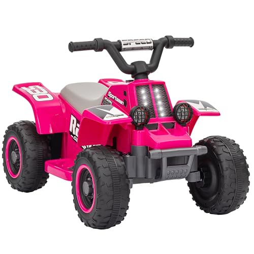 AIYAPLAY Kinder Elektro-Quad Elektro Kinderquad mit Vorwärts-und Rückwärtsfunktion, LED und Hupe Elektroauto für 1,5-3 Jahre Kinder 3 km/h Metall Rosa AIYAPLAY Kinder Elektro-Quad Elektro Kinderquad mit Vorwärts-und Rückwärtsfunktion, LED und Hupe Elektroauto für 1,5-3 Jahre Kinder 3 km/h Metall Rosa von AIYAPLAY
