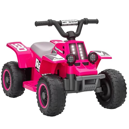 AIYAPLAY Kinder Elektro-Quad Elektro Kinderquad mit Vorwärts-und Rückwärtsfunktion, LED und Hupe Elektroauto für 1,5-3 Jahre Kinder 3 km/h Metall Rosa AIYAPLAY Kinder Elektro-Quad Elektro Kinderquad mit Vorwärts-und Rückwärtsfunktion, LED und Hupe Elektroauto für 1,5-3 Jahre Kinder 3 km/h Metall Rosa von AIYAPLAY