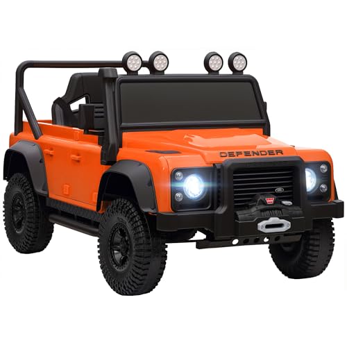 AIYAPLAY Kinder Elektroauto, 12V 7Ah Kinderauto mit 2,4 Ghz Fernbedienung, 2 Motor, Kinderfahrzeug mit Softstart, Soft Stopp, 4 Stoßdämpfer, Hupe, USB, MP3, LED-Licht, Doppeltür für 3-5 Jahre Orange AIYAPLAY Kinder Elektroauto, 12V 7Ah Kinderauto mit 2,4 Ghz Fernbedienung, 2 Motor, Kinderfahrzeug mit Softstart, Soft Stopp, 4 Stoßdämpfer, Hupe, USB, MP3, LED-Licht, Doppeltür für 3-5 Jahre Orange von AIYAPLAY