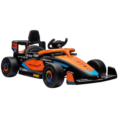 AIYAPLAY Kinder Elektroauto, 12V Kinderfahrzeug mit 2,4G-Fernbedienung, MP3 USB, Elektrofahrzeug mit Federung, Hupe, 3-5km/h, für 3-5 Jahre Kinder, Orange AIYAPLAY Kinder Elektroauto, 12V Kinderfahrzeug mit 2,4G-Fernbedienung, MP3 USB, Elektrofahrzeug mit Federung, Hupe, 3-5km/h, für 3-5 Jahre Kinder, Orange von AIYAPLAY