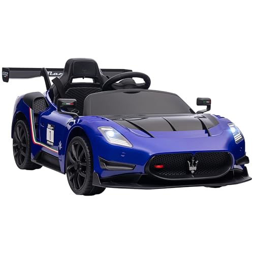 AIYAPLAY Kinder Elektroauto 12 V Kinderauto mit 2,4G Fernbedienung, Musik, Hupe, Vier stoßdämpfende Räder, Elektrofahrzeug mit Lichten, Stützräder, Sanftstart, 3-5 km/h, für Kinder 3-5 Jahre, Blau AIYAPLAY Kinder Elektroauto 12 V Kinderauto mit 2,4G Fernbedienung, Musik, Hupe, Vier stoßdämpfende Räder, Elektrofahrzeug mit Lichten, Stützräder, Sanftstart, 3-5 km/h, für Kinder 3-5 Jahre, Blau von AIYAPLAY