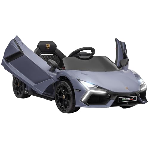AIYAPLAY Kinder Elektroauto 12V Kinderauto mit 2,4G Fernbedienung, Elektrofahrzeug mit LED Leuchte, USB/MP3-Anschluss, Flügeltür, gefederte Räder, 3-5 km/h, für Kinder 3-5 Jahre, Grau AIYAPLAY Kinder Elektroauto 12V Kinderauto mit 2,4G Fernbedienung, Elektrofahrzeug mit LED Leuchte, USB/MP3-Anschluss, Flügeltür, gefederte Räder, 3-5 km/h, für Kinder 3-5 Jahre, Grau von AIYAPLAY