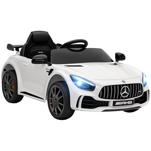 AIYAPLAY Kinder Elektroauto 12V Elektrofahrzeug mit 2,4G Fernbedienung, Lichten, Musik, Stützräder, 3-5 km/h, Kinderauto mit USB, MP3, Rückwärtsfunktion, Sanftstart, für Kinder 3-6 Jahre, Weiß AIYAPLAY Kinder Elektroauto 12V Elektrofahrzeug mit 2,4G Fernbedienung, Lichten, Musik, Stützräder, 3-5 km/h, Kinderauto mit USB, MP3, Rückwärtsfunktion, Sanftstart, für Kinder 3-6 Jahre, Weiß von AIYAPLAY