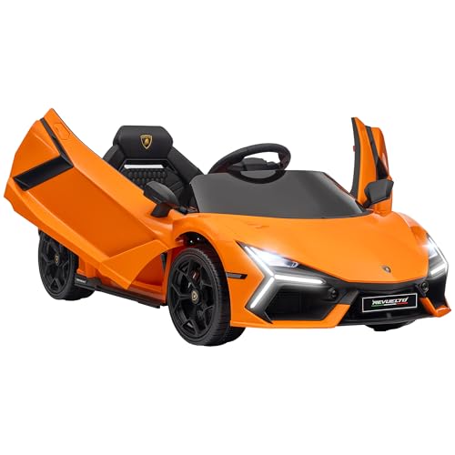 AIYAPLAY Kinder Elektroauto 12V Kinderauto mit 2,4G Fernbedienung, Elektrofahrzeug mit LED Leuchte, USB/MP3-Anschluss, Flügeltür, gefederte Räder, 3-5 km/h, für Kinder 3-5 Jahre, Orange AIYAPLAY Kinder Elektroauto 12V Kinderauto mit 2,4G Fernbedienung, Elektrofahrzeug mit LED Leuchte, USB/MP3-Anschluss, Flügeltür, gefederte Räder, 3-5 km/h, für Kinder 3-5 Jahre, Orange von AIYAPLAY