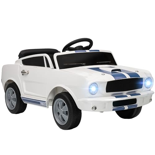AIYAPLAY Kinder Elektroauto 12V Kinderauto mit 2,4 GHz Fernbedienung, 2 Motor, Kinderfahrzeug mit Hupe, LED, Musik, Elektrofahrzeug für 3-6 Jahre Kinder, Weiß AIYAPLAY Kinder Elektroauto 12V Kinderauto mit 2,4 GHz Fernbedienung, 2 Motor, Kinderfahrzeug mit Hupe, LED, Musik, Elektrofahrzeug für 3-6 Jahre Kinder, Weiß von AIYAPLAY