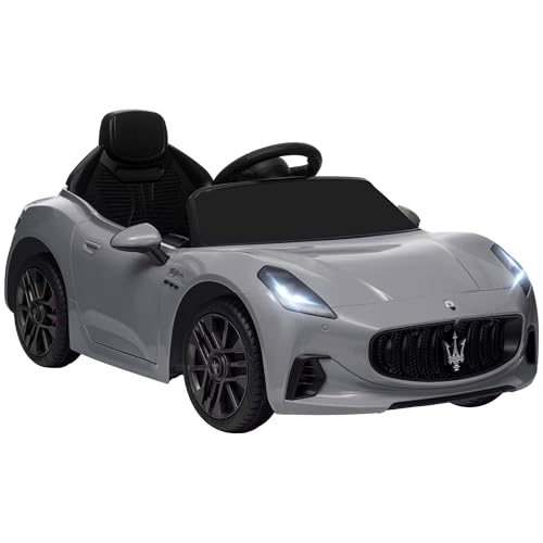 AIYAPLAY Kinder Elektroauto 12V Kinderauto mit 2,4 GHz Fernbedienung, 2 Motor, Kinderfahrzeug mit Hupe, LED, Musik, Sanftstart, Elektrofahrzeug mit Hilfsrad, für 3-5 Jahre Kinder, Grau AIYAPLAY Kinder Elektroauto 12V Kinderauto mit 2,4 GHz Fernbedienung, 2 Motor, Kinderfahrzeug mit Hupe, LED, Musik, Sanftstart, Elektrofahrzeug mit Hilfsrad, für 3-5 Jahre Kinder, Grau von AIYAPLAY