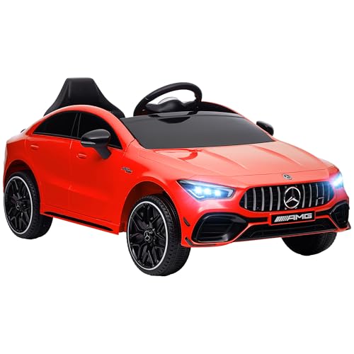 AIYAPLAY Kinder Elektroauto Mercedes-Benz AMG CLA 45, 12V Kinderauto mit 2,4GHz Fernbedienung, Musik, Elektrofahrzeug mit Leuchte, USB/MP3-Anschluss, Kinderfahrzeug mit Hupe, für 3-6 Jahre, Rot AIYAPLAY Kinder Elektroauto Mercedes-Benz AMG CLA 45, 12V Kinderauto mit 2,4GHz Fernbedienung, Musik, Elektrofahrzeug mit Leuchte, USB/MP3-Anschluss, Kinderfahrzeug mit Hupe, für 3-6 Jahre, Rot von AIYAPLAY