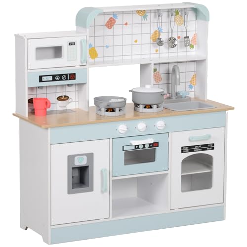 AIYAPLAY Kinderküche Puppenküche mit Geräuschen, Lichtern, Kaffeemaschine, Mikrowelle, Ofen, Eiswürfelmaschine, Küchenzubehör, Spielküche für Kinder 3+ Jahre, Weiß AIYAPLAY Kinderküche Puppenküche mit Geräuschen, Lichtern, Kaffeemaschine, Mikrowelle, Ofen, Eiswürfelmaschine, Küchenzubehör, Spielküche für Kinder 3+ Jahre, Weiß von AIYAPLAY