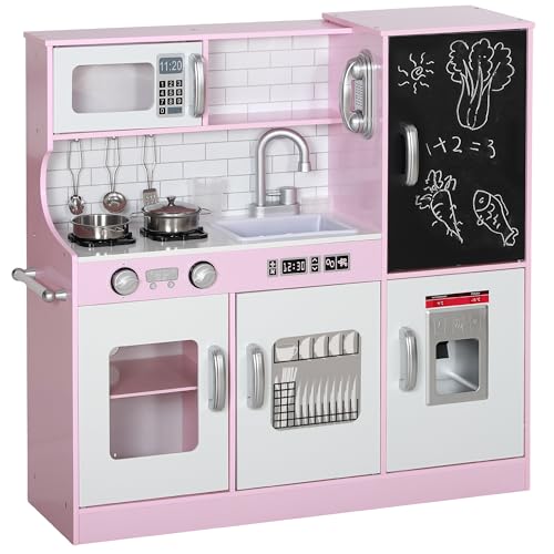 AIYAPLAY Kinderküche Spielküche mit Spielzeug Telefon, Kreidetafel, Mikrowelle, Herd, Spüle, Puppenküche mit Küchenzubehör, Eiswürfelmaschine für 3-8 Jahre Kinder, Rosa AIYAPLAY Kinderküche Spielküche mit Spielzeug Telefon, Kreidetafel, Mikrowelle, Herd, Spüle, Puppenküche mit Küchenzubehör, Eiswürfelmaschine für 3-8 Jahre Kinder, Rosa von AIYAPLAY