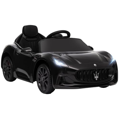 AIYAPLAY Lizenziertes Kinder Elektroauto Maserati Gran Turismo Folgore, 12V Elektrofahrzeug mit 2,4G Fernbedienung, LED Scheinwerfer, Musik, Hupe, MP3, Auto für Kinder 3-5 Jahre, schwarz AIYAPLAY Lizenziertes Kinder Elektroauto Maserati Gran Turismo Folgore, 12V Elektrofahrzeug mit 2,4G Fernbedienung, LED Scheinwerfer, Musik, Hupe, MP3, Auto für Kinder 3-5 Jahre, schwarz von AIYAPLAY