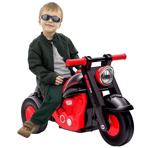 AIYAPLAY Rutschrad für Kinder mit Blasen und Musik, für Babys von 2 bis 5 Jahren, breite Räder, einfacher Transport, Laufrad, Scooter für Kinder von 2 bis 5 Jahren, Schwarz von AIYAPLAY