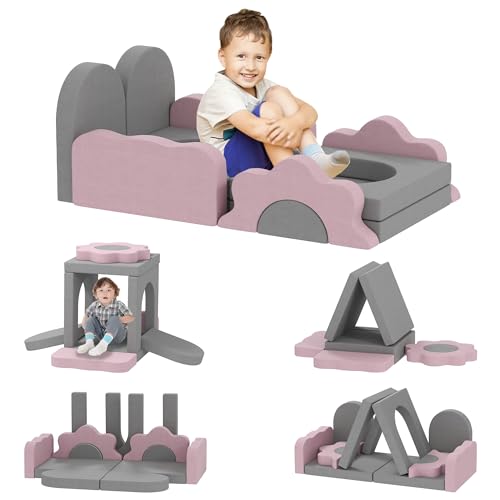 AIYAPLAY Schaumstoff Bausteine Kinder 12 Stück Klettern Softbausteine mit Bällebad Bausteinset Großbausteine Riesenbausteine Baby Bauklötze mit Cordoptik Grau AIYAPLAY Schaumstoff Bausteine Kinder 12 Stück Klettern Softbausteine mit Bällebad Bausteinset Großbausteine Riesenbausteine Baby Bauklötze mit Cordoptik Grau von AIYAPLAY