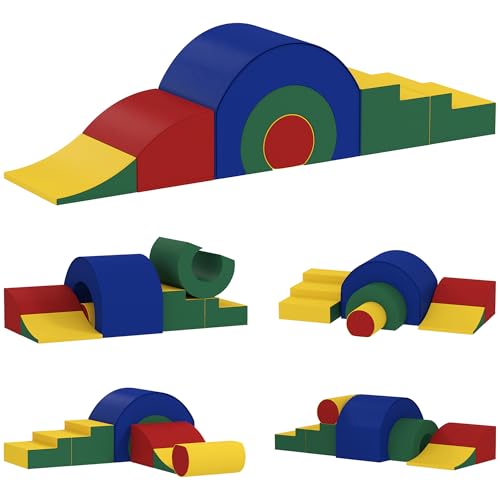 AIYAPLAY Schaumstoff Bausteine Kinder 5 TLG. Klettern Softbausteine Riesenbausteine Großbausteine Bauklötze Bausteinset Kunstleder Bunt AIYAPLAY Schaumstoff Bausteine Kinder 5 TLG. Klettern Softbausteine Riesenbausteine Großbausteine Bauklötze Bausteinset Kunstleder Bunt von AIYAPLAY