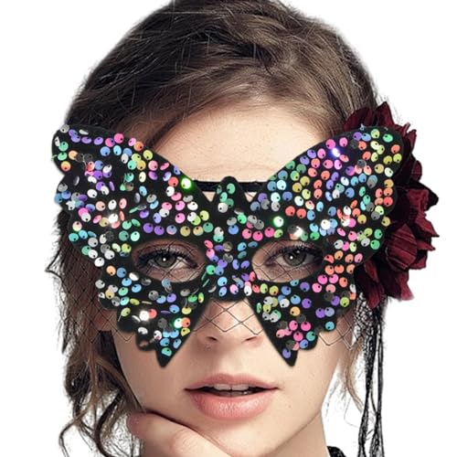 AIYING Maskerade-Party-Gesichtsbedeckung,Maskerade-Gesichtsbedeckung - Bling Masquerade Gesichtsbedeckung für Frauen,Mädchen, Cosplay-Spiel, Bühnenshow von AIYING