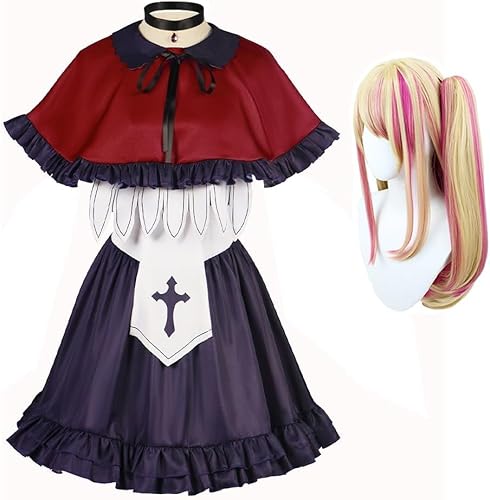 AIYINIY Cosplay-Kostüm, Hoshino Rubin Arima Kana, Cosplay-Kleid, Uniform, Anzug, Halloween, Party-Outfits für Damen (Hoshino Rubi Kostüm + Perücke, M) von AIYINIY