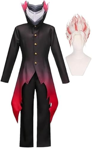 AIYINIY Dan Da Dan Okarun Cosplay-Kostüm, Takakura Ken, Cosplay-Uniform, komplettes Set, Frack, Jacke, Hose, Outfits für Halloween, Karneval, Party (Typ A (mit Perücke), Größe 3XL von AIYINIY