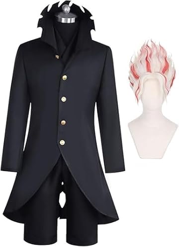 AIYINIY Dan Da Dan Okarun Cosplay-Kostüm, Takakura Ken, Cosplay-Uniform, komplettes Set, Frack, Jacke, Hose, Outfits für Halloween, Karneval, Party (Typ B (mit Perücke), Größe L von AIYINIY