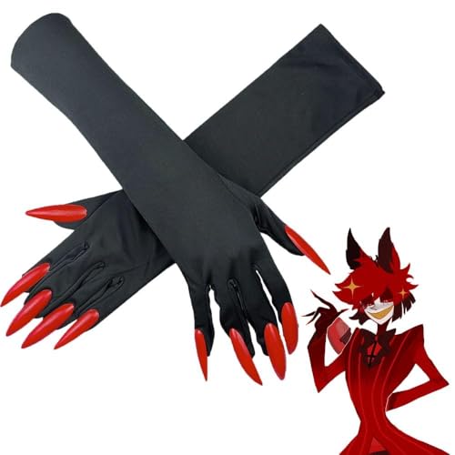 AIYINIY Hazbin Hotel Alastor Cosplay Handschuhe Anime Cosplay Schwarze Teufelskralle Handschuhe & Alastor Brille Teufelshörner Haarnadel für Halloween Party Verkleidung Kostüm Requisiten AIYINIY Hazbin Hotel Alastor Cosplay Handschuhe Anime Cosplay Schwarze Teufelskralle Handschuhe & Alastor Brille Teufelshörner Haarnadel für Halloween Party Verkleidung Kostüm Requisiten von AIYINIY