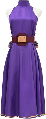 AIYINIY Lady Nagant Cosplay Kostüm Komplettes Set Lady Nagant Lila Kleid mit Gürtel MHA Anime Cosplay Outfit für Halloween Damen (Lady Nagant Suit, M) von AIYINIY