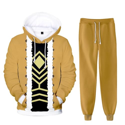 AIYINIY MHA Midoriya Izuku Todoroki Bakugou Cosplay-Kapuzen-Sweatshirt-Hose, 2-teiliger Trainingsanzug für Herren und Damen, Hawks, Größe 4XL AIYINIY MHA Midoriya Izuku Todoroki Bakugou Cosplay-Kapuzen-Sweatshirt-Hose, 2-teiliger Trainingsanzug für Herren und Damen, Hawks, Größe 4XL von AIYINIY