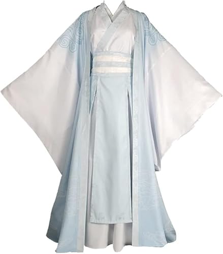 AIYINIY Mo Dao Zu Shi Cosplay Kostüm Wei Wuxian Lan Wangji Anime Hanfu Outfits für Halloween Party Karneval Performance (Lan Wangji, M) von AIYINIY
