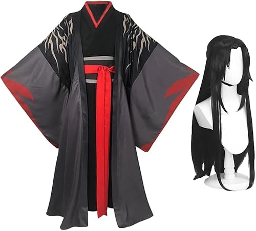 AIYINIY Mo Dao Zu Shi Cosplay Kostüm Wei Wuxian Lan Wangji Rollenspiel Anime Hanfu Outfits Komplettes Set Kleidung für Halloween Party Performance (Wei Wuxian, L) von AIYINIY