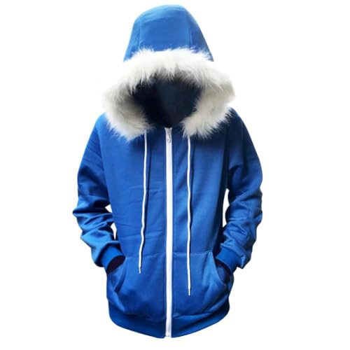 AIYINIY Sans Cosplay-Kostüm, Sans Jacke, Mantel, Reißverschluss, Hoodies, Sweatshirt für Halloween, Cosplay, Erwachsene, Kostüm (Hoodie, L) von AIYINIY