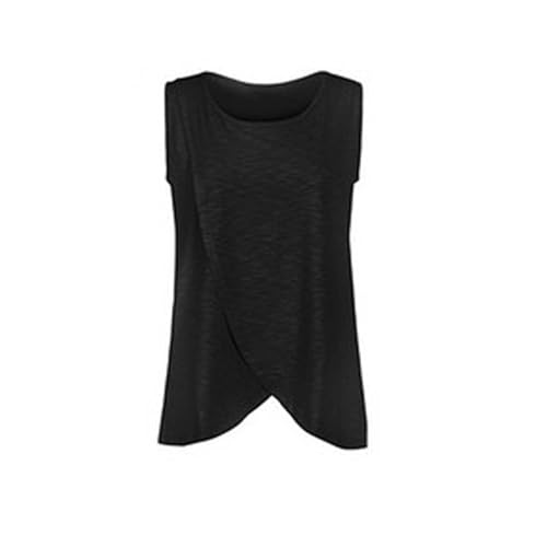 AIYINIY Stillbluse für Damen, einfarbig, Rundhalsausschnitt, ärmellos, Rundhalsausschnitt, Schwarz, Größe S AIYINIY Stillbluse für Damen, einfarbig, Rundhalsausschnitt, ärmellos, Rundhalsausschnitt, Schwarz, Größe S von AIYINIY