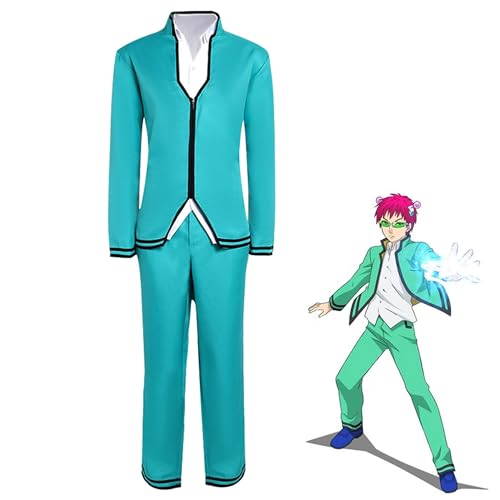 AIYINIY The Disastrous Life of Saiki K Cosplay Kostüm Saiki Kusuo Cosplay Schuluniform Komplettes Set für Halloween Karneval Party Outfit (Nur Anzug, 3XL) von AIYINIY