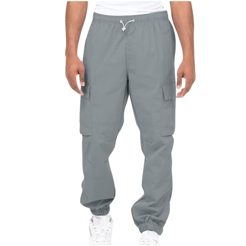 AIYINIY Wilde Cargohose für Herren, lockere Passform, legere Passform, Cargohose, gerade Passform, Stretch, Sweathose, schmale Passform, Vintage-Komforthose, Fitnessstudio, Workout, Track (Z Grau, XL) AIYINIY Wilde Cargohose für Herren, lockere Passform, legere Passform, Cargohose, gerade Passform, Stretch, Sweathose, schmale Passform, Vintage-Komforthose, Fitnessstudio, Workout, Track (Z Grau, XL) von AIYINIY