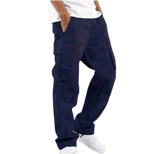 AIYINIY Wilde Cargohose für Herren, lockere Passform, legere Passform, Cargohose, gerade Passform, Stretch, Sweathose, schmale Passform, Vintage-Komforthose, Fitnessstudio, Workout, Track (Marineblau AIYINIY Wilde Cargohose für Herren, lockere Passform, legere Passform, Cargohose, gerade Passform, Stretch, Sweathose, schmale Passform, Vintage-Komforthose, Fitnessstudio, Workout, Track (Marineblau von AIYINIY