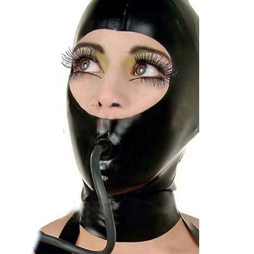 AIYOUBRS Latexmaske Aufblasbare Maske Vollgesichtshaube Gummi Kopfbedeckung für Party Rollenspiel Kostüm(Size:S-63CM) von AIYOUBRS