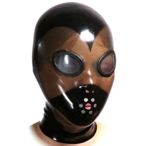 AIYOUBRS Latexmaske SM Kopfmaske Transparent Für Bühnenperformance Nachtclub Cosplay Maske Halloween Maske(Size:L-68CM) von AIYOUBRS