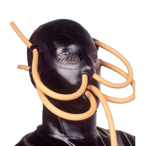 AIYOUBRS Latexmaske für Erwachsene, Halloween, lustiges Rollenspiel, Oktopus-Kopfbedeckung, Cosplay, Party-Kostüm(Size:S-63CM) von AIYOUBRS
