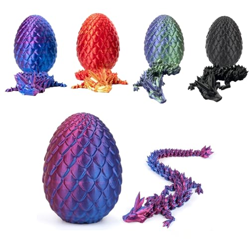 AIZQYC 3D Gedrucktes Drachenei mit Drache, Geheimnisvolle 3D Kristall Drache Spielzeug im Ei Groß, 3D-Gedruckter Beweglicher Überraschungsdrache für Kinder Erwachsene. AIZQYC 3D Gedrucktes Drachenei mit Drache, Geheimnisvolle 3D Kristall Drache Spielzeug im Ei Groß, 3D-Gedruckter Beweglicher Überraschungsdrache für Kinder Erwachsene. von AIZQYC