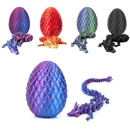 AIZQYC 3D Gedrucktes Drachenei mit Drache, Geheimnisvolle 3D Kristall Drache Spielzeug im Ei Groß, 3D-Gedruckter Beweglicher Überraschungsdrache für Kinder Erwachsene. AIZQYC 3D Gedrucktes Drachenei mit Drache, Geheimnisvolle 3D Kristall Drache Spielzeug im Ei Groß, 3D-Gedruckter Beweglicher Überraschungsdrache für Kinder Erwachsene. von AIZQYC