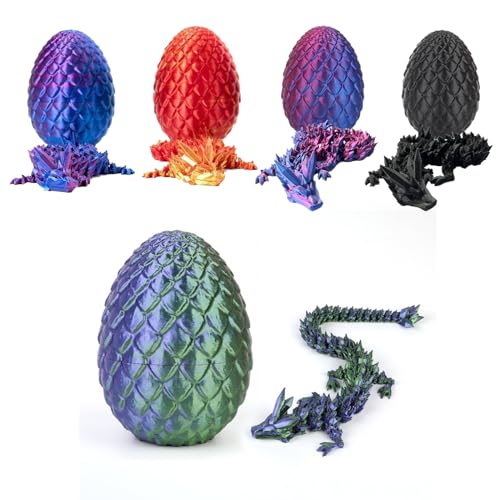 AIZQYC 3D Gedrucktes Drachenei mit Drache, Geheimnisvolle 3D Kristall Drache Spielzeug im Ei Groß, 3D-Gedruckter Beweglicher Überraschungsdrache für Kinder Erwachsene. AIZQYC 3D Gedrucktes Drachenei mit Drache, Geheimnisvolle 3D Kristall Drache Spielzeug im Ei Groß, 3D-Gedruckter Beweglicher Überraschungsdrache für Kinder Erwachsene. von AIZQYC
