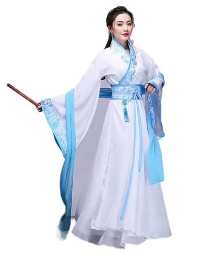 AJOHBM Antikes chinesisches Kostüm, Fee, Cosplay-Kleid für Damen, Vintage-Anzug, Hanfu, edle Prinzessinnenkostüm, Volkstanz, National von AJOHBM