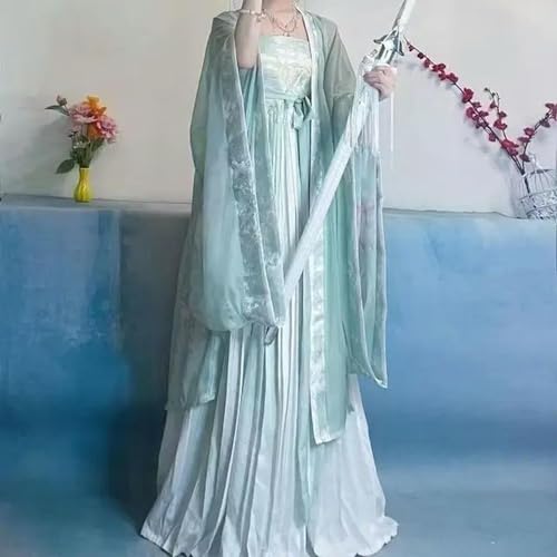 AJOHBM Halloween Fee Cosplay Kostüm Elegant Damen Retro Ballkleider Alte Weibliche Klassische Prinzessin Chinesische Tang von AJOHBM
