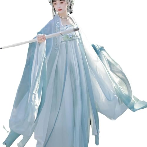 AJOHBM Hanfu Chinesische traditionelle Stickerei Bühnentanz Kleid weibliche Fee Cosplay Kostüm Song Dynastie für Frauen von AJOHBM