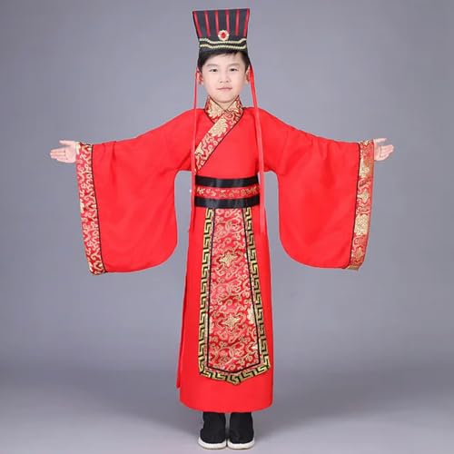 AJOHBM Hanfu Kleid, traditionelles chinesisches Kostüm, Herren, Hanfu, Cosplay, Kleidung, rote Tang-Dynastie, Tanz AJOHBM Hanfu Kleid, traditionelles chinesisches Kostüm, Herren, Hanfu, Cosplay, Kleidung, rote Tang-Dynastie, Tanz von AJOHBM