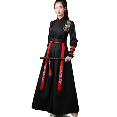 AJOHBM Hanfu Traditionelle chinesische Kleidung Kreuzkragen Han Anzug männlich Antike Cosplay Paar Kostüm von AJOHBM